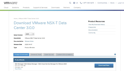 Download VMWare NSX-T Data Center 3.0